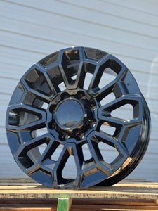 22" AGP 140 8x180 Gloss Black Chevy Silverado GMC 2500 HD Sierra 2500HD