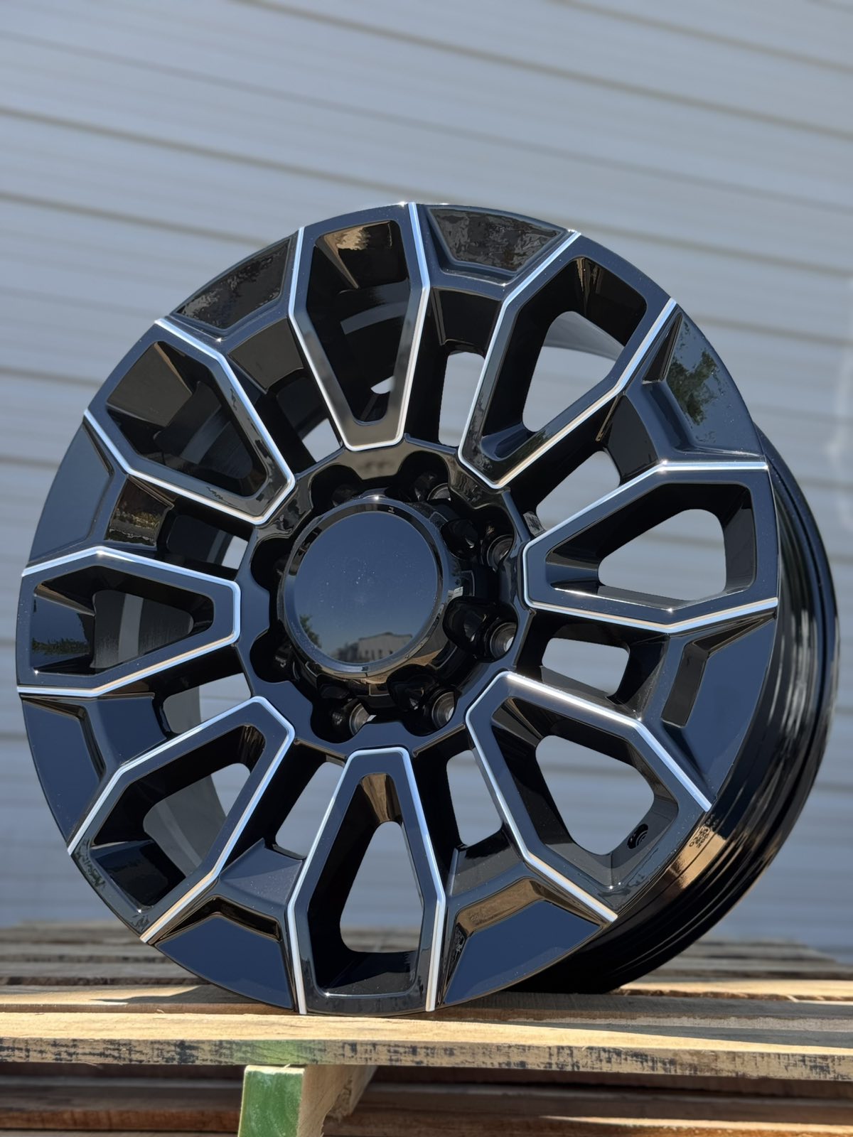 22" AGP 140 8x180 Black Milled Chevy Silverado GMC 2500 HD Sierra 2500HD