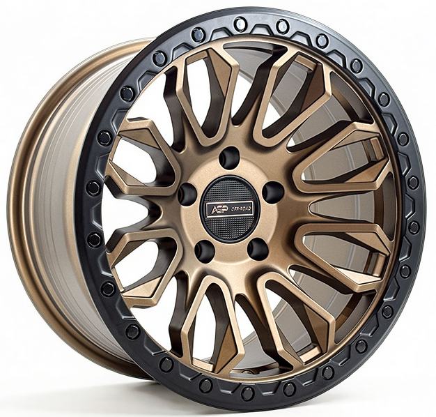 17" AGP 304 Apex HD 5x127 5x5 Bronze w/ Black Ring