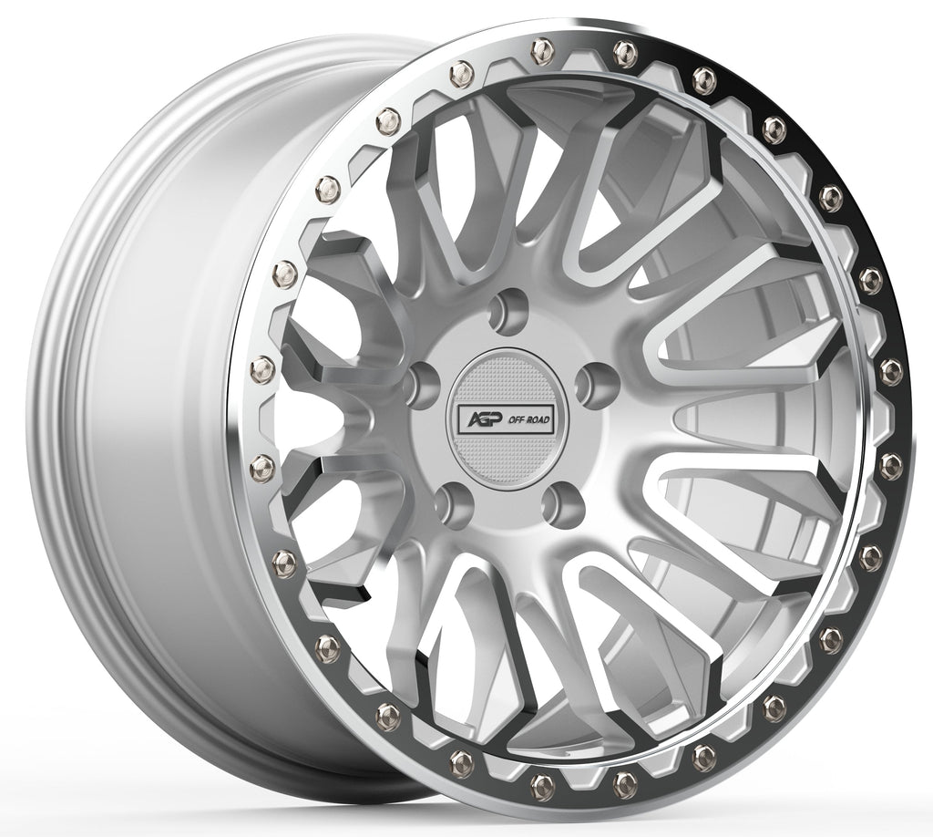17" AGP 304 Apex HD 5x127 5x5 Silver Machined