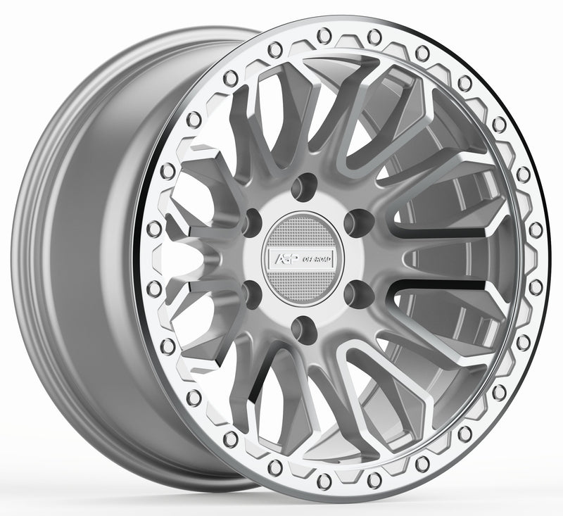 17" AGP 304 Apex HD 6x139.7 6x5.5 Silver Machined
