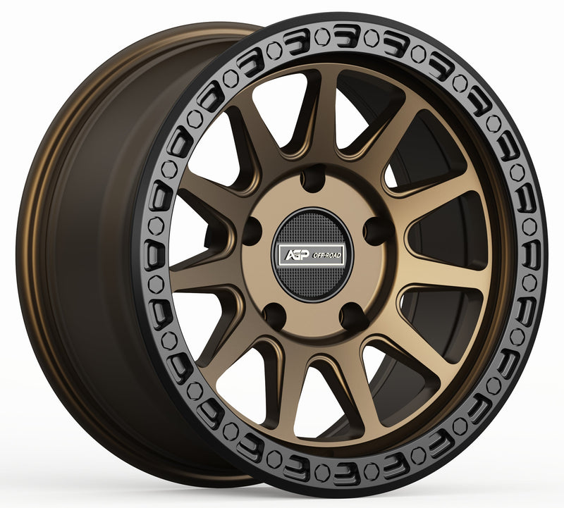 17" AGP 310 Trail XT 5x127 5x5 Bronze w/ Black Ring