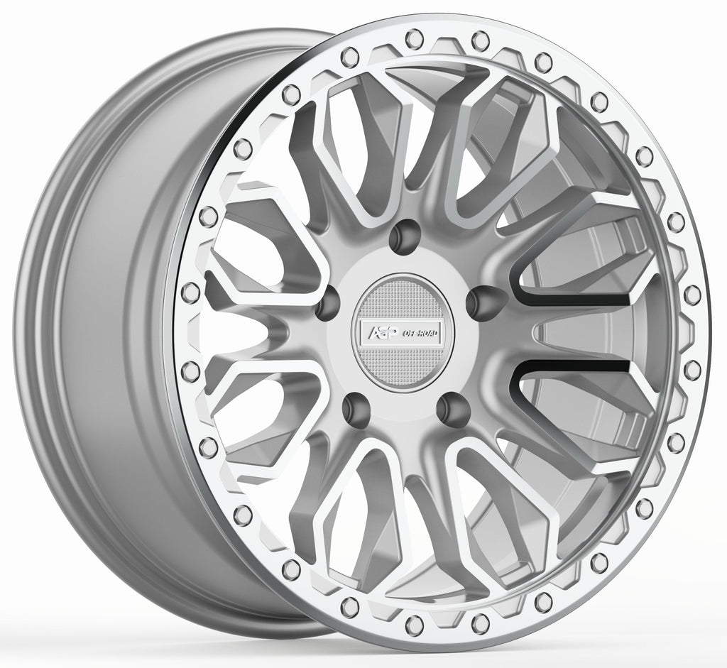 18" AGP 304 Apex HD Silver Machined 5x150