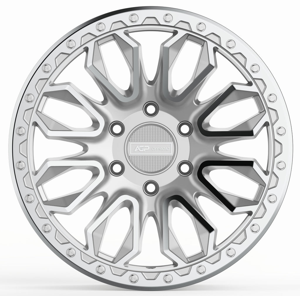 18" AGP 304 Apex HD Silver Machined 6x139.7