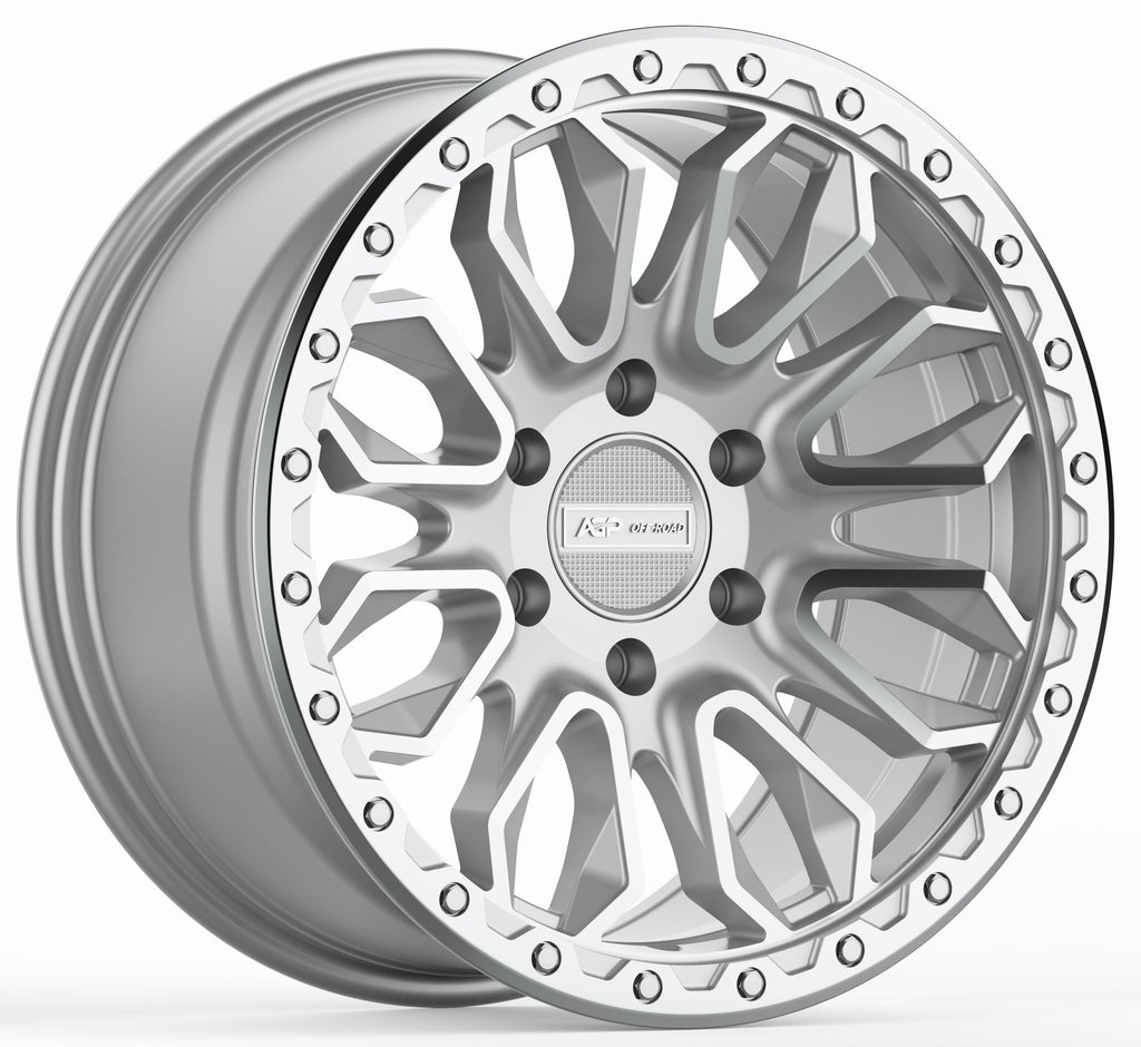 18" AGP 304 Apex HD Silver Machined 6x139.7