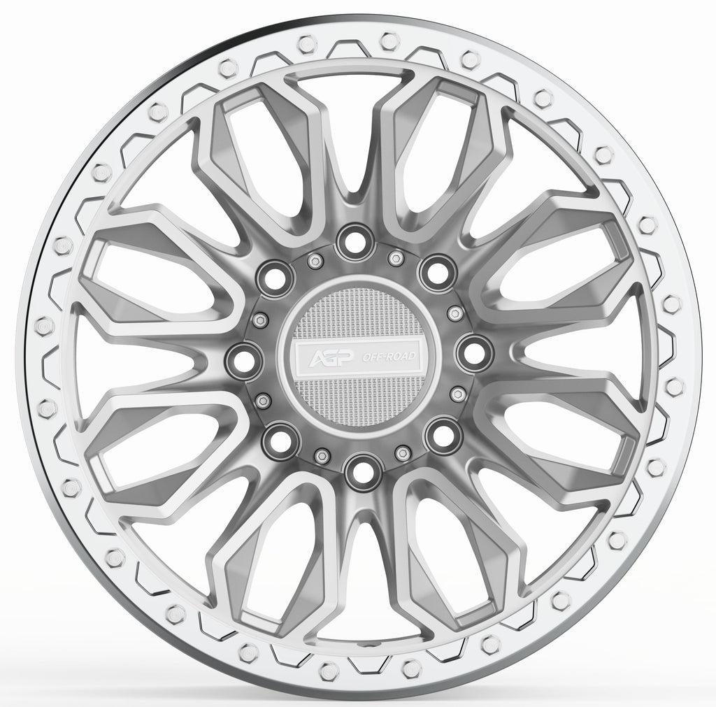 18" AGP 304 Apex HD 8x170 Silver Machined