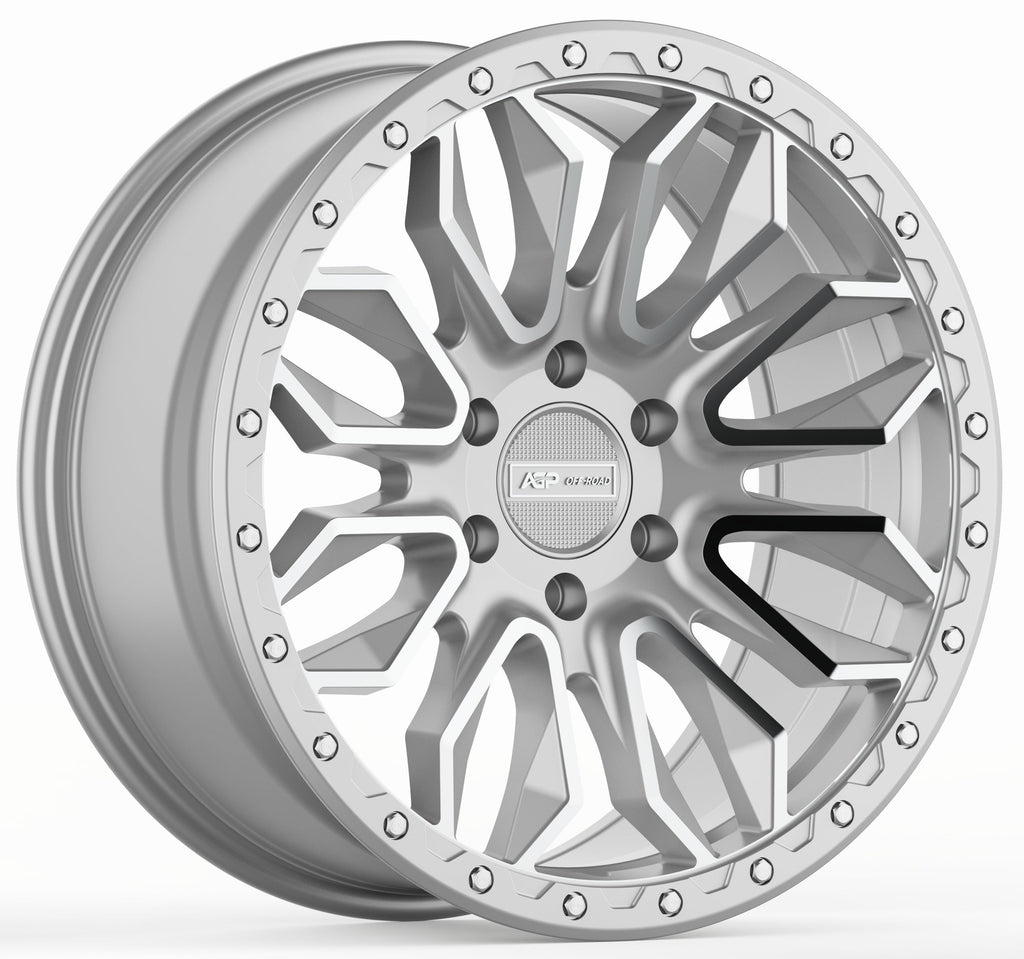 20" AGP 304 Apex HD Silver Machined 6x139.7
