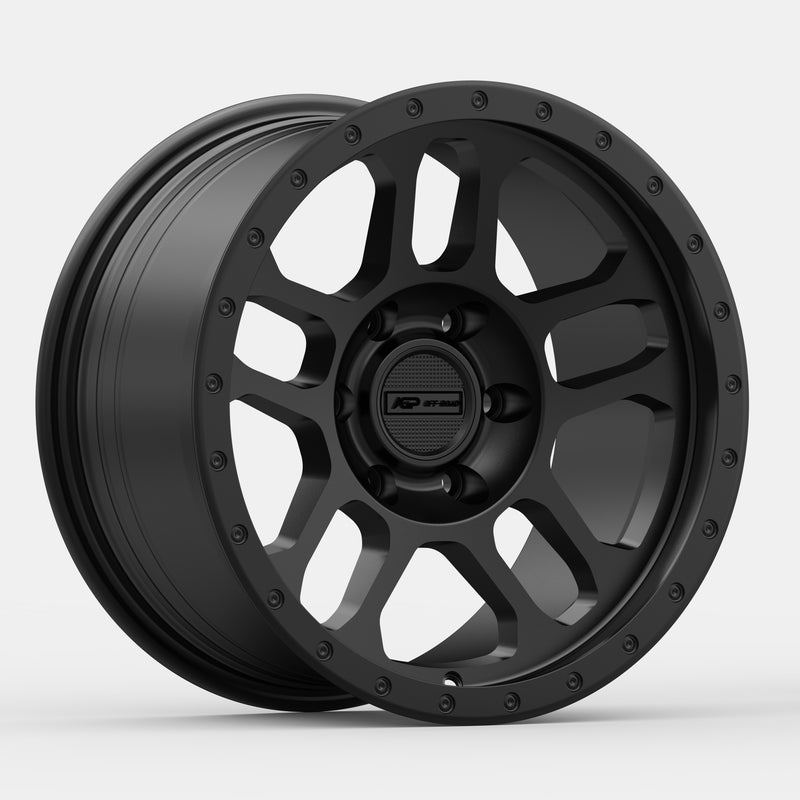17" AGP TRUX 6x139.7 6x5.5 Black