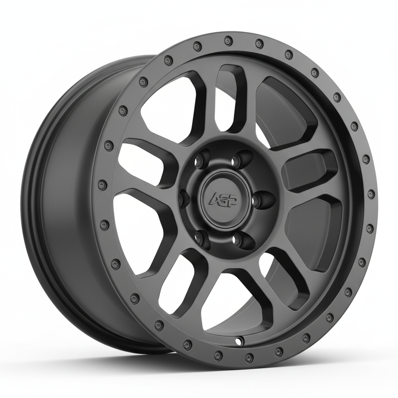 17" AGP TRUX 6x139.7 6x5.5 Black