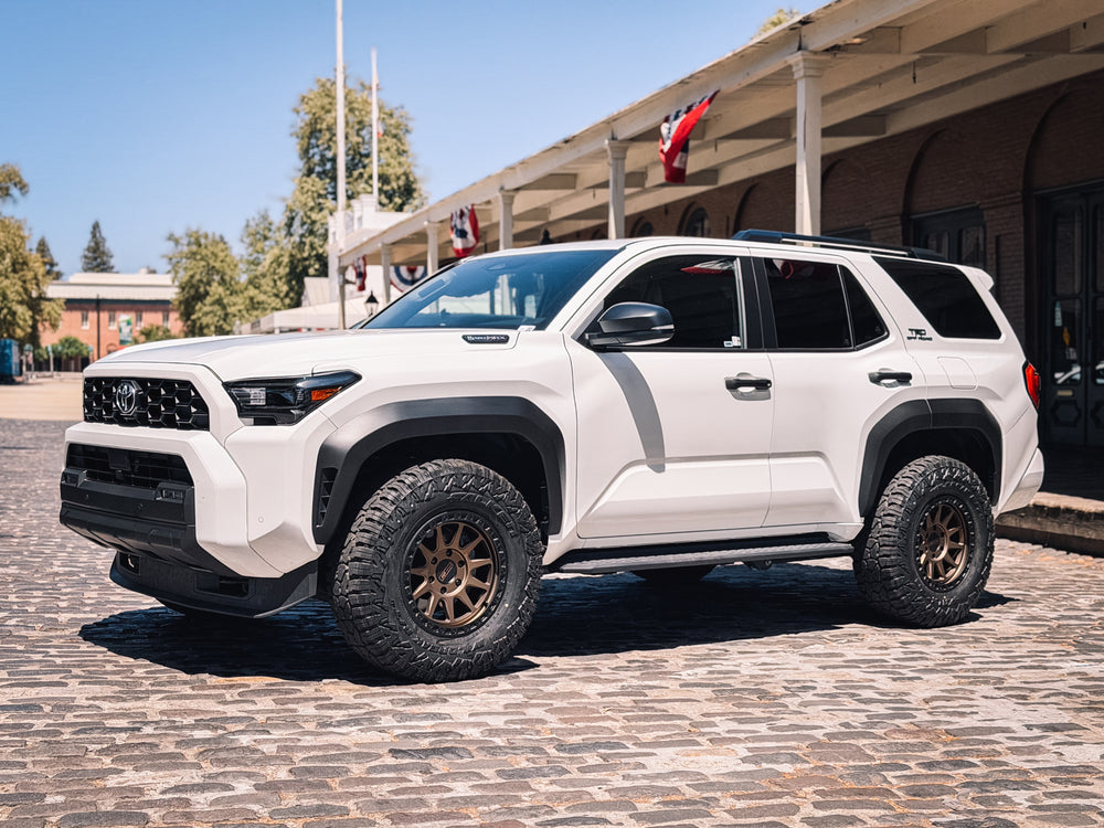 White Toyota 4Runner with AGP wheels