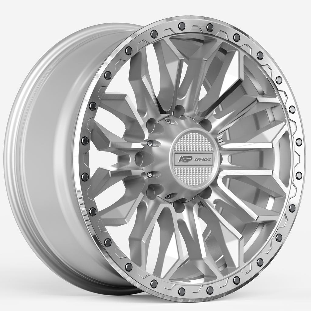 20" AGP 304 Apex HD 8x180 Silver Machined