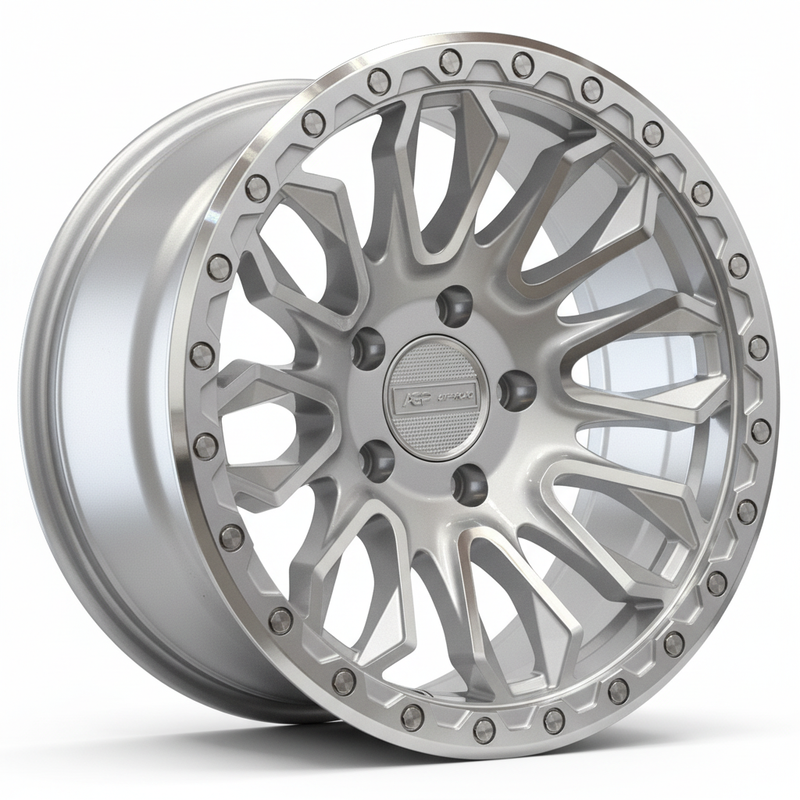 17" AGP 304 5x127 5x5 Silver Machined