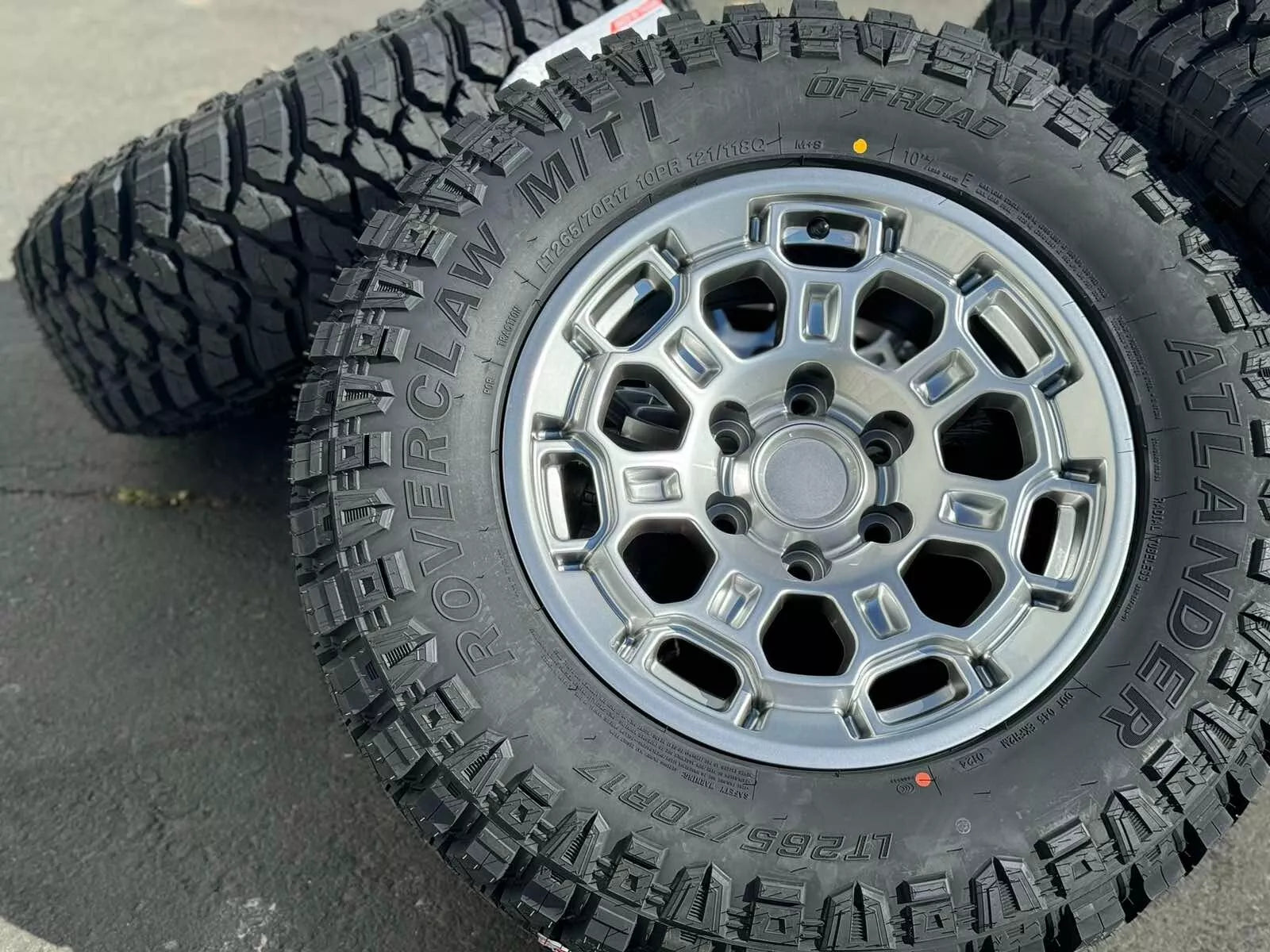 Set of 4 17" 303 6x139.7 Wheels with Atlander M/T Tires fits Toyota Tacoma Tundra Lexus GX