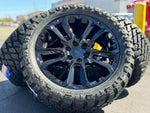 Load image into Gallery viewer, Set of 4 22&quot; Wheels with 33x12.50r22 M/T Tires fits Chevy GMC Cadillac
