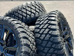 Load image into Gallery viewer, Set of 4 22&quot; Wheels with 33x12.50r22 M/T Tires fits Chevy GMC Cadillac
