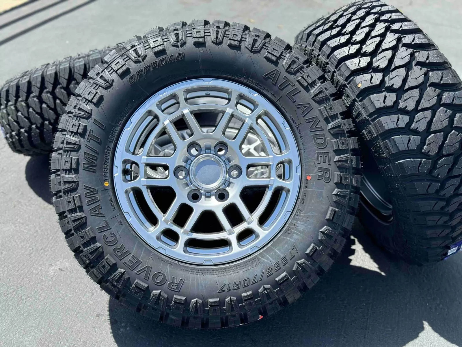 Set of 4 17" 305 6x139.7 Wheels with Atlander M/T Tires fits Toyota Tacoma Tundra Lexus GX