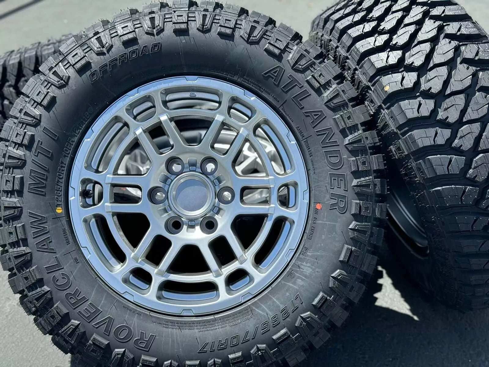 Set of 4 17" 305 6x139.7 Wheels with Atlander M/T Tires fits Toyota Tacoma Tundra Lexus GX