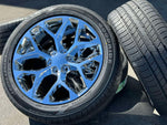 Load image into Gallery viewer, Set of 4 22&quot; Wheels with 285/45r22 Goodride Tires fits Chevy GMC Cadillac
